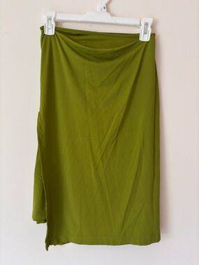 Plein Sud Olive Green Stretch Skirt